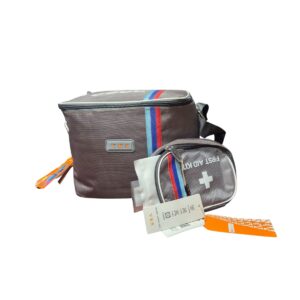 סט צידנית איכותית 20 על 30 כולל רצועה וצידנית לתרופות.